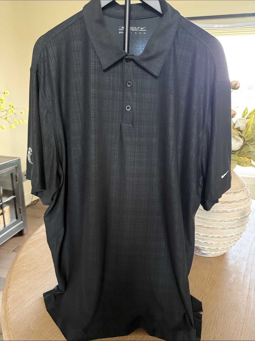 Nike Black Men's Short-Sleeve Golf Performance Polo